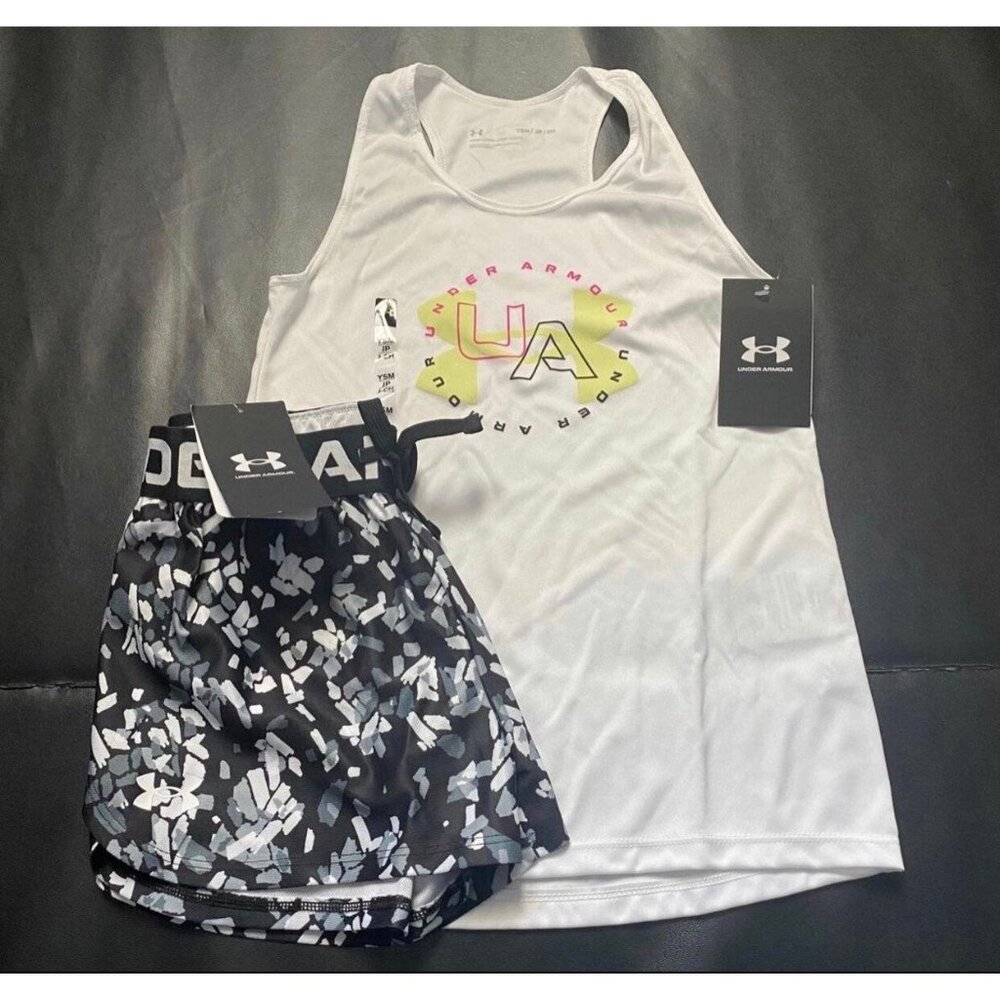 NWT Under Armour Athletic Set Girls Youth Size Small